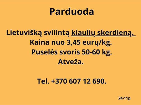 Parduoda